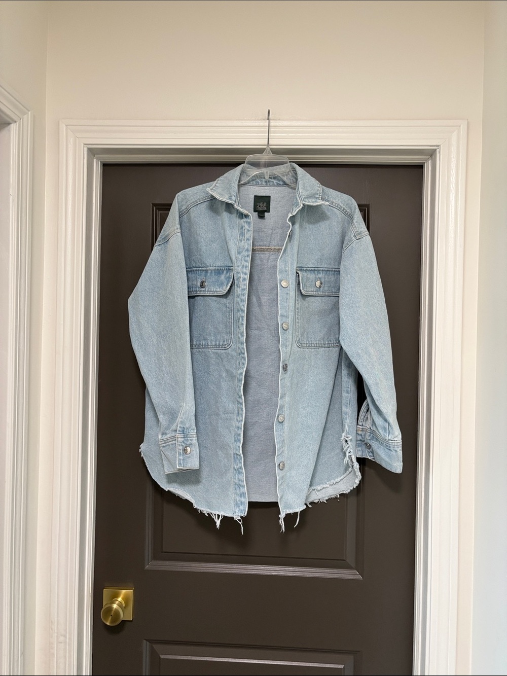 Wild Fable light wash denim oversized jacket S